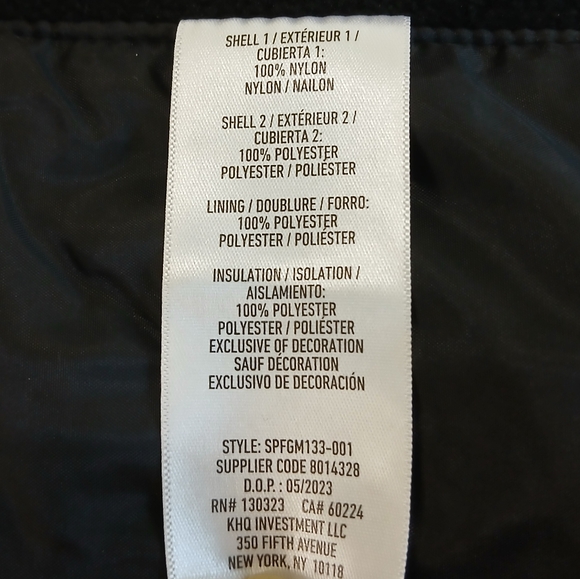 Spyder sz M Black Lightweight Zip Front Quilted Jacket - Picture 10 of 11